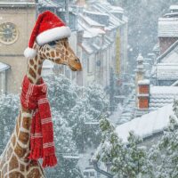 Santa Claus Giraffe